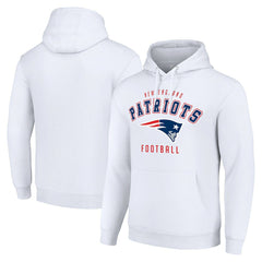 New England Patriots Starter Unisex Logo Pullover Hoodie White | NFL