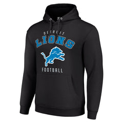 Detroit Lions Starter Unisex Logo Pullover Hoodie Black | NFL