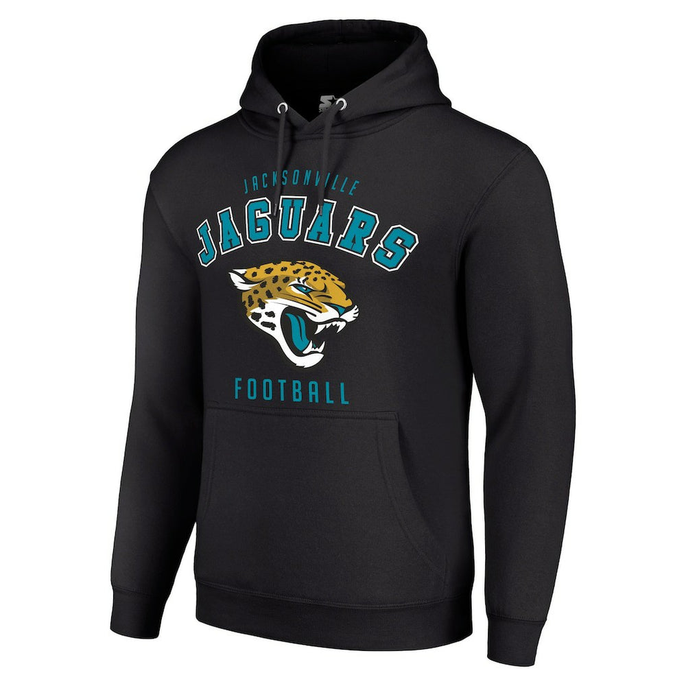 Jacksonville Jaguars Starter Unisex Logo Pullover Hoodie Black | NFL