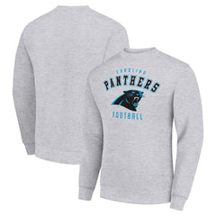 Carolina Panthers Starter Team Logo Pullover Sweatshirt Heather Gray | NFL