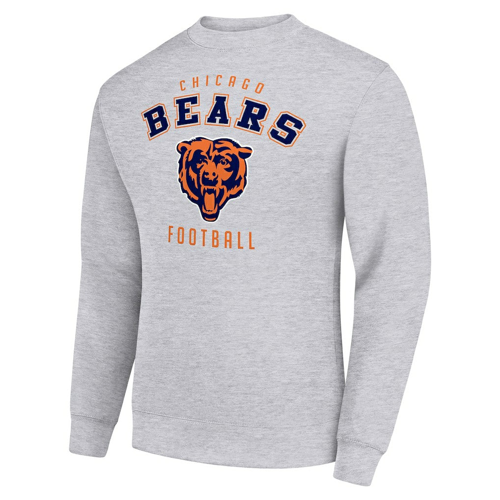 Chicago Bears Starter Team Logo Pullover Sweatshirt Heather Gray | NFL