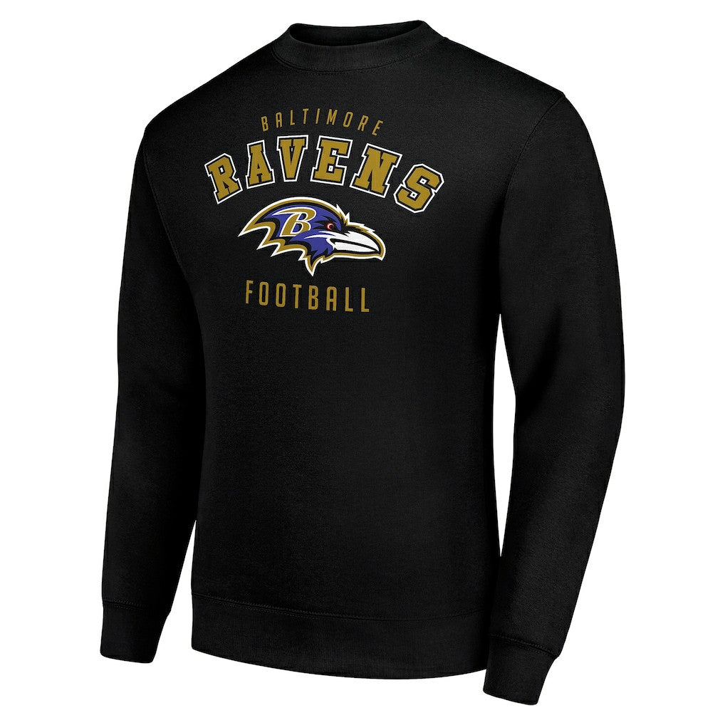 Baltimore Ravens Starter Team Logo Pullover Sweatshirt Black | NFL