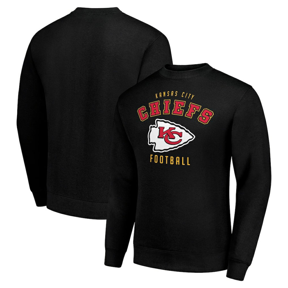 Kansas City Chiefs Starter Team Logo Pullover Sweatshirt Black | NFL