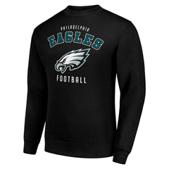 Philadelphia Eagles Starter Team Logo Pullover Sweatshirt Black | NFL