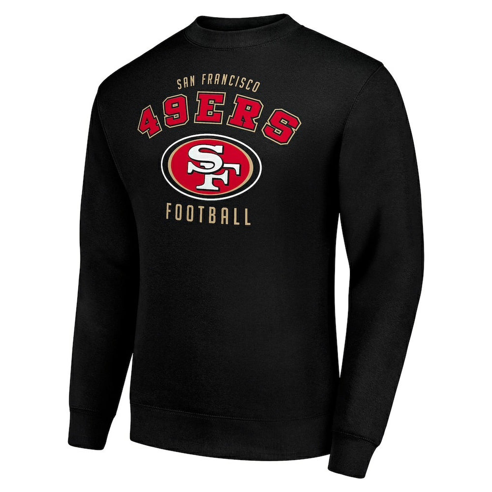 San Francisco 49ers Starter Team Logo Pullover Sweatshirt Black | NFL