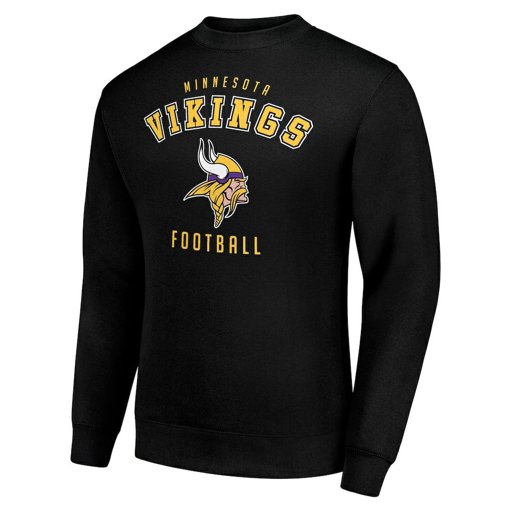 Minnesota Vikings Starter Team Logo Pullover Sweatshirt Black | NFL