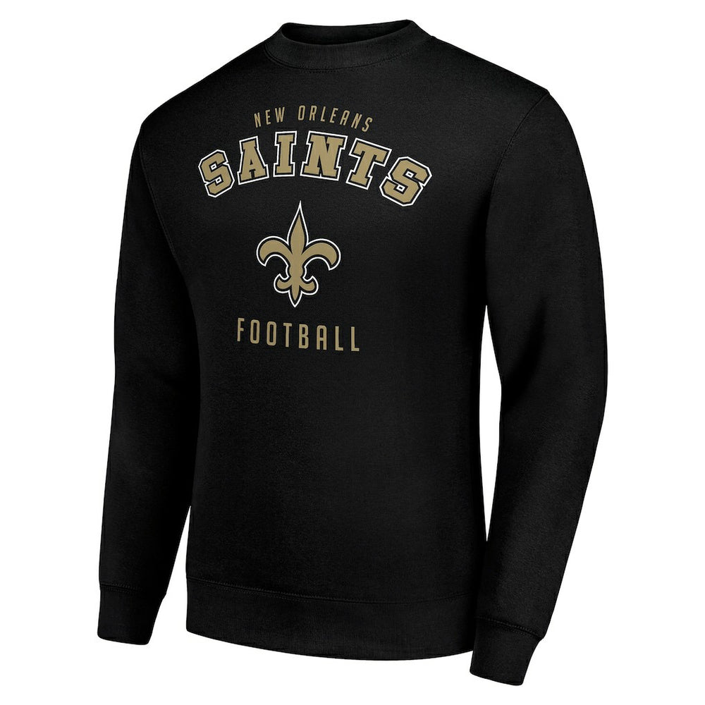 New Orleans Saints Starter Team Logo Pullover Sweatshirt Black | NFL