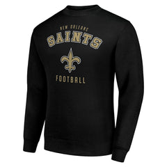 New Orleans Saints Starter Team Logo Pullover Sweatshirt Black | NFL