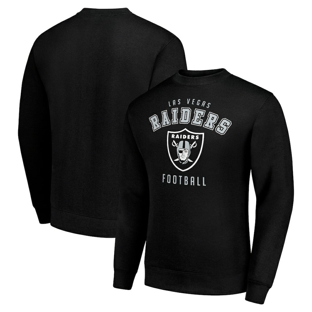 Las Vegas Raiders Starter Team Logo Pullover Sweatshirt Black | NFL