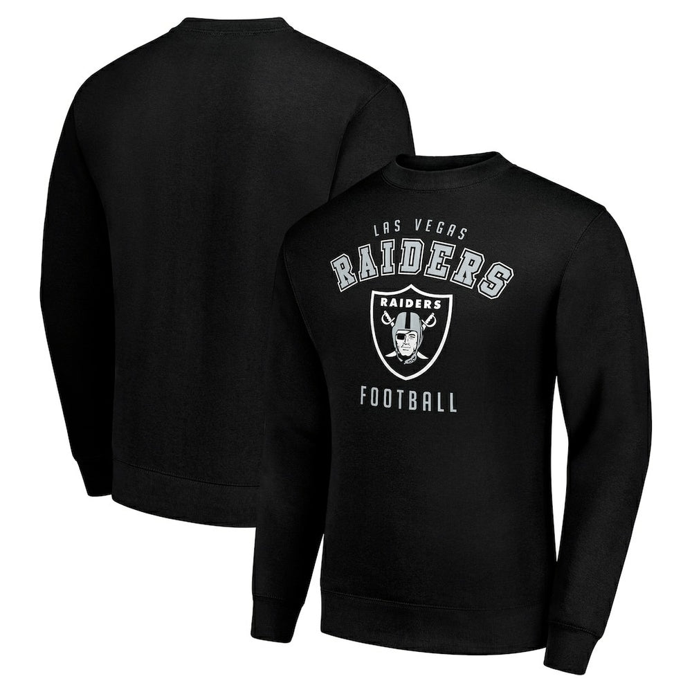Las Vegas Raiders Starter Team Logo Pullover Sweatshirt Black | NFL