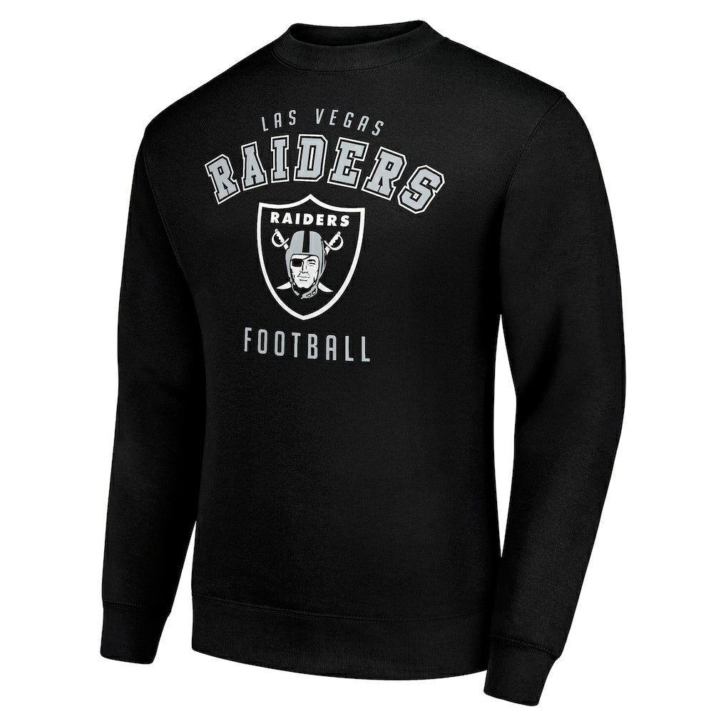 Las Vegas Raiders Starter Team Logo Pullover Sweatshirt Black | NFL