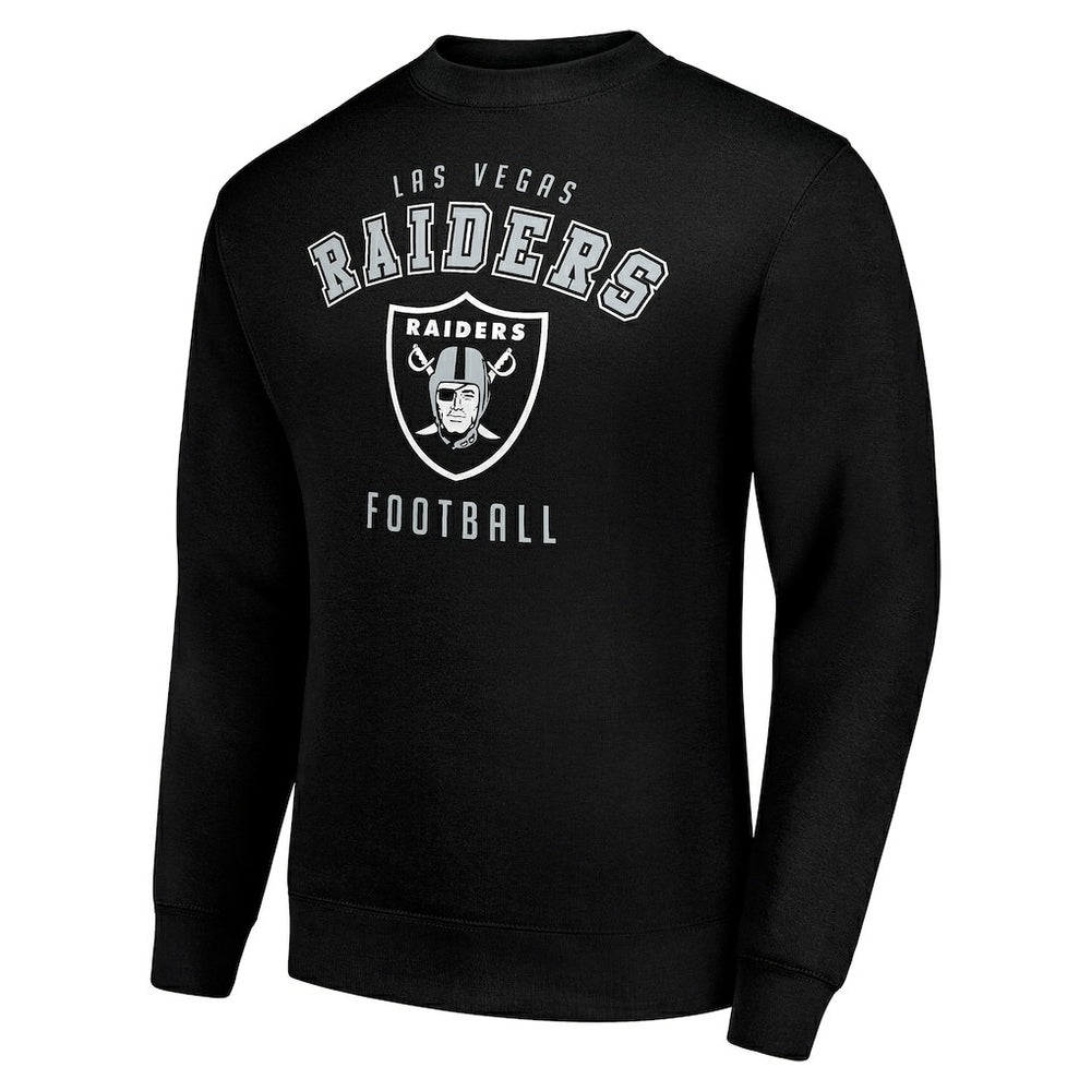 Las Vegas Raiders Starter Team Logo Pullover Sweatshirt Black | NFL