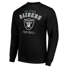 Las Vegas Raiders Starter Team Logo Pullover Sweatshirt Black | NFL