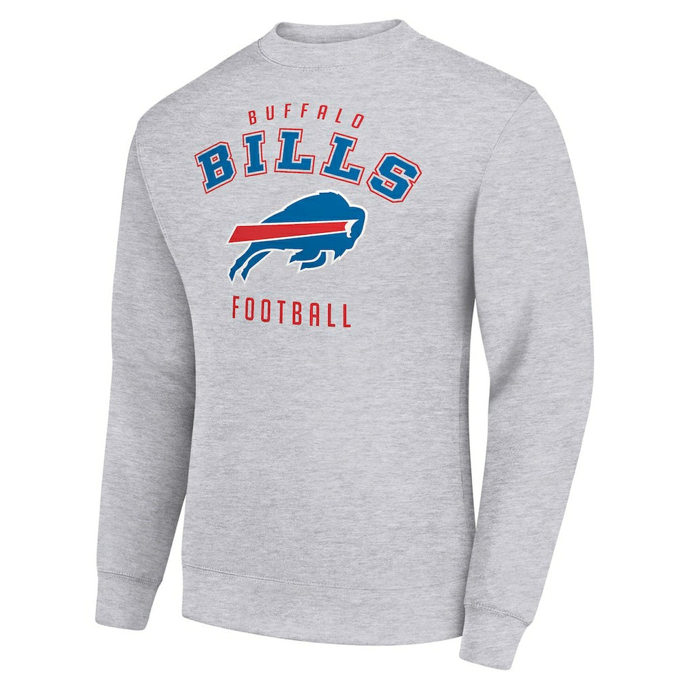 Buffalo Bills Starter Team Logo Pullover Sweatshirt Heather Gray | NFL
