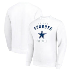 Dallas Cowboys Starter Team Logo Pullover Sweatshirt White | NFL