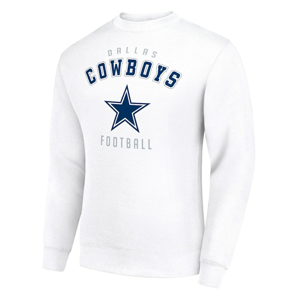 Dallas Cowboys Starter Team Logo Pullover Sweatshirt White | NFL