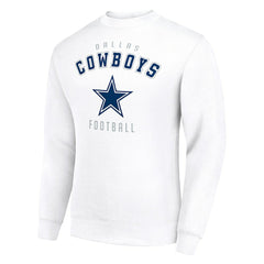 Dallas Cowboys Starter Team Logo Pullover Sweatshirt White | NFL