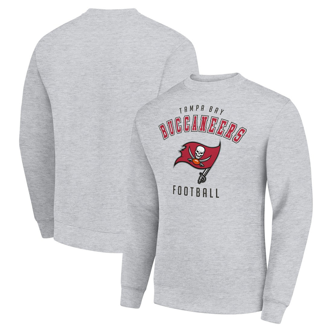 Tampa Bay Buccaneers Starter Team Logo Pullover Sweatshirt Heather Gray | NFL