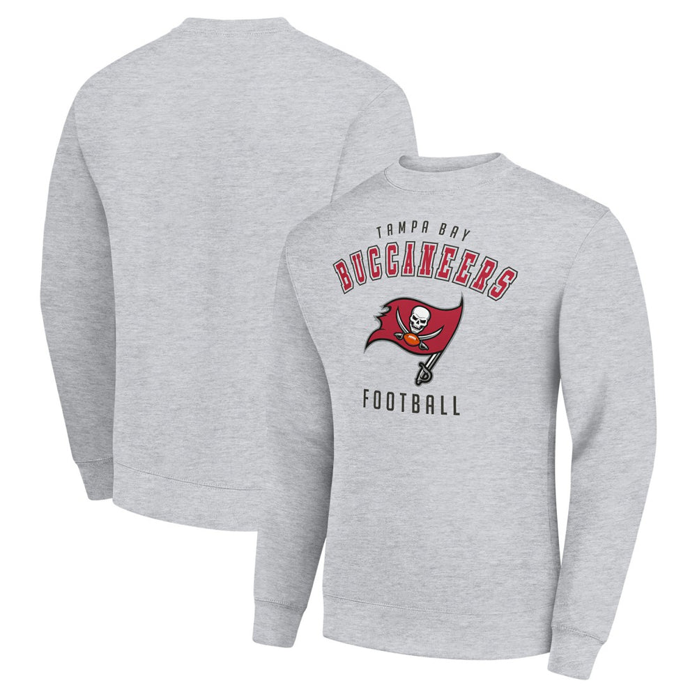 Tampa Bay Buccaneers Starter Team Logo Pullover Sweatshirt Heather Gray | NFL