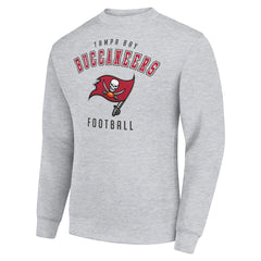 Tampa Bay Buccaneers Starter Team Logo Pullover Sweatshirt Heather Gray | NFL