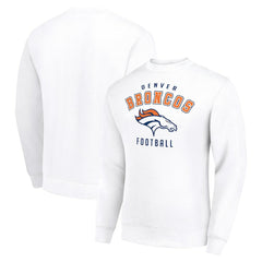 Denver Broncos Starter Team Logo Pullover Sweatshirt White | NFL