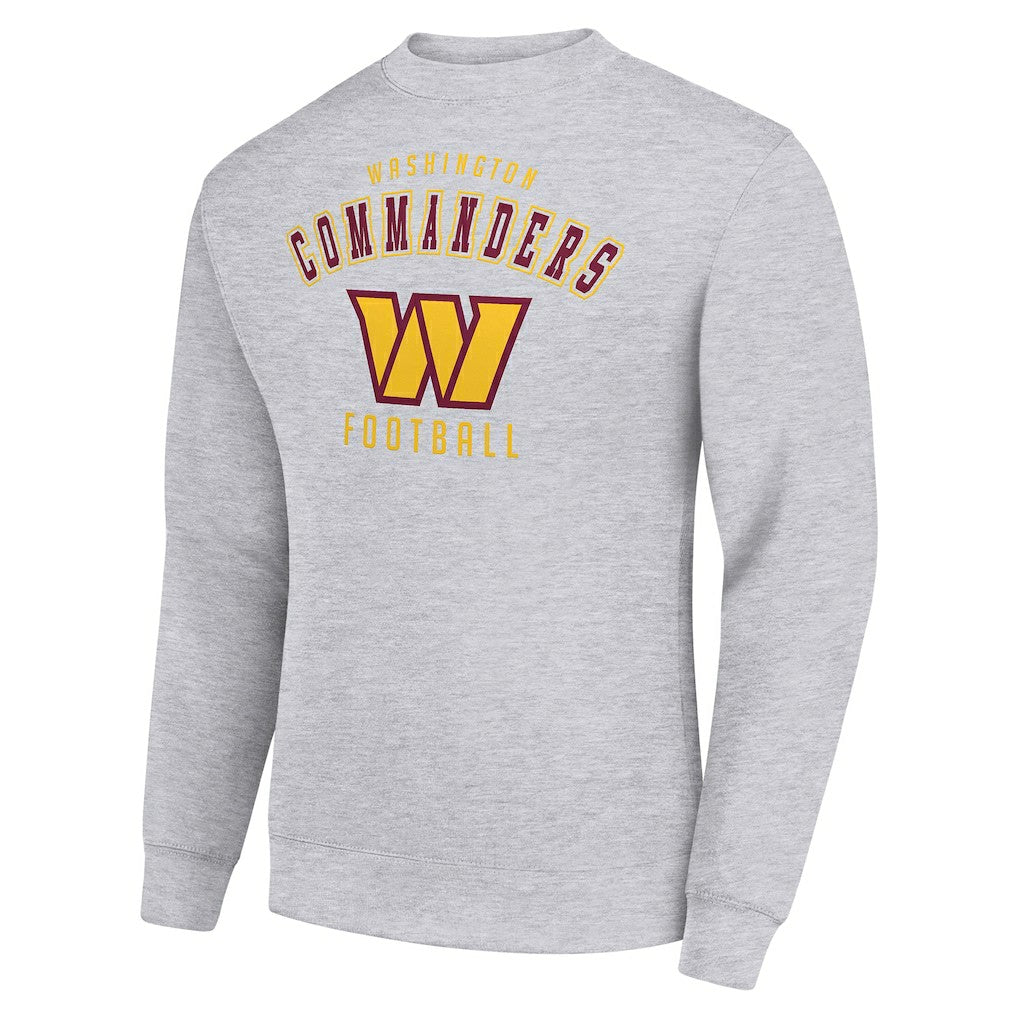 Washington Commanders Starter Team Logo Pullover Sweatshirt Heather Gray | NFL