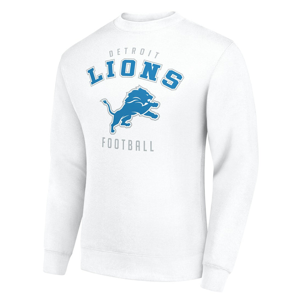 Detroit Lions Starter Team Logo Pullover Sweatshirt White | NFL