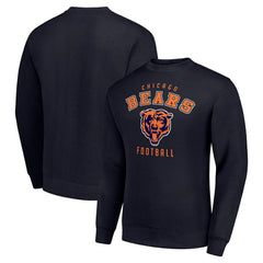 Chicago Bears Starter Team Logo Pullover Sweatshirt Navy | NFL