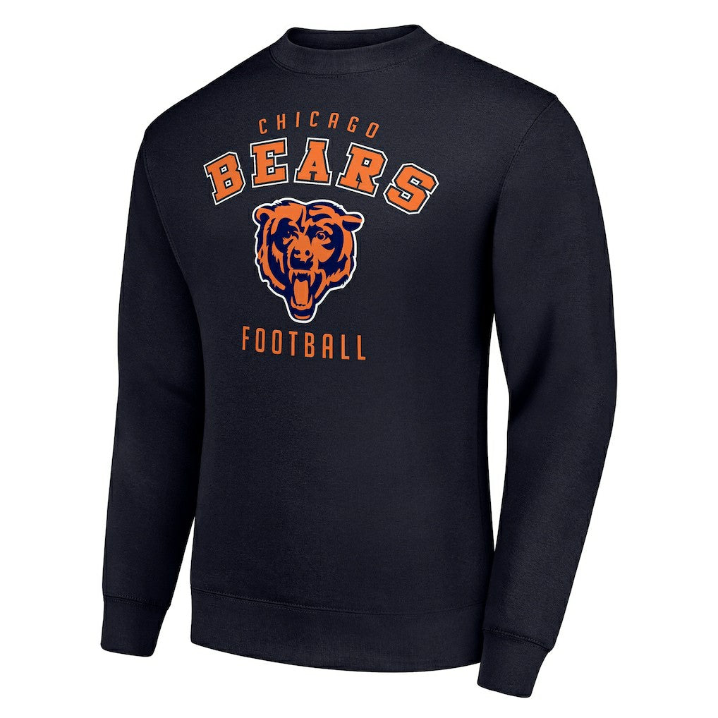 Chicago Bears Starter Team Logo Pullover Sweatshirt Navy | NFL