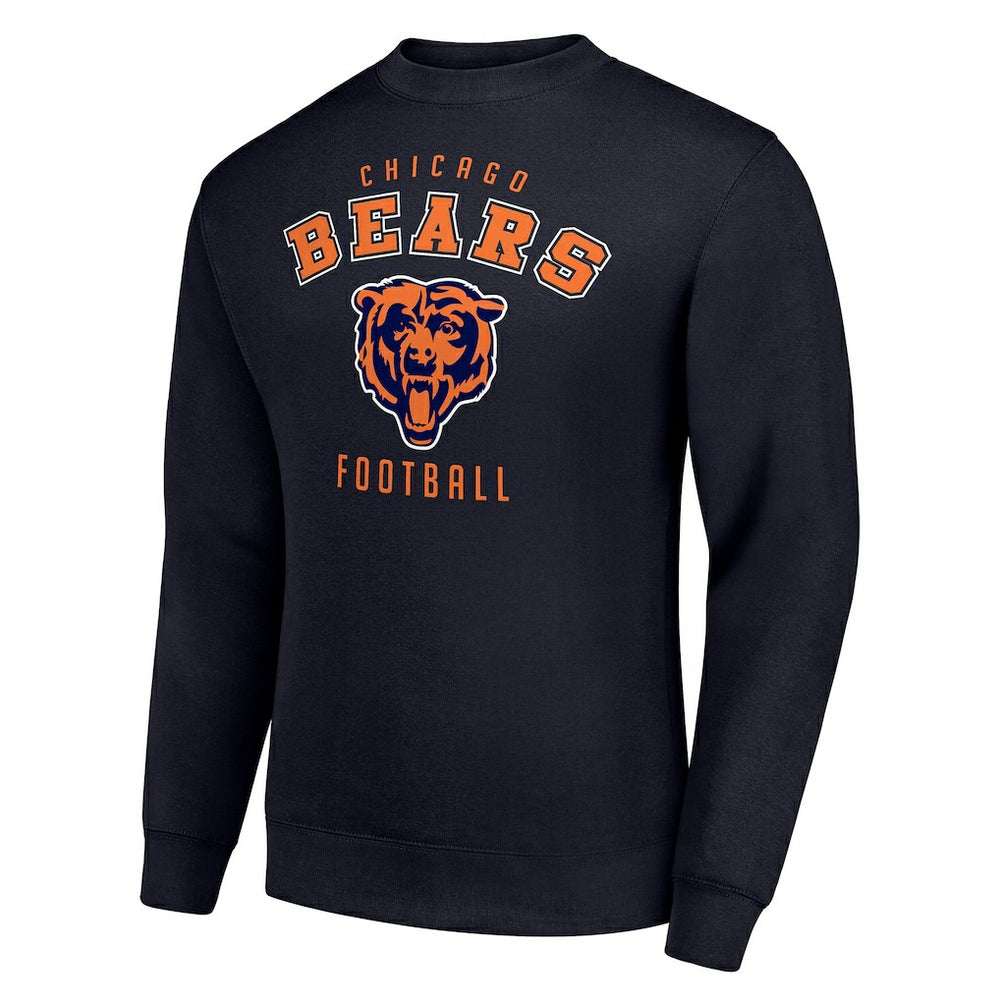 Chicago Bears Starter Team Logo Pullover Sweatshirt Navy | NFL