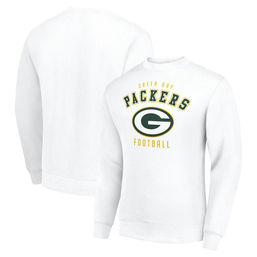 Green Bay Packers Starter Team Logo Pullover Sweatshirt White | NFL