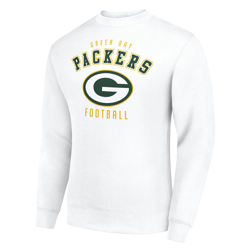 Green Bay Packers Starter Team Logo Pullover Sweatshirt White | NFL