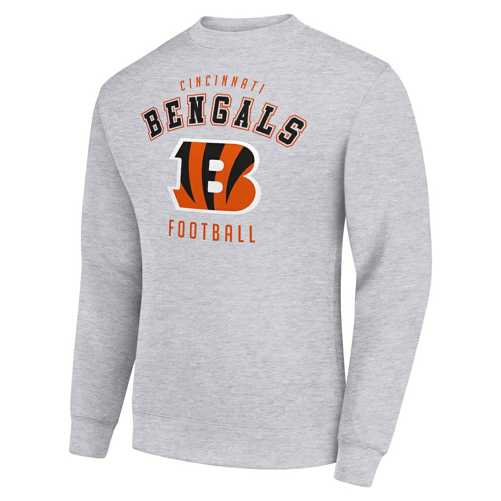 Cincinnati Bengals Starter Team Logo Pullover Sweatshirt Heather Gray | NFL