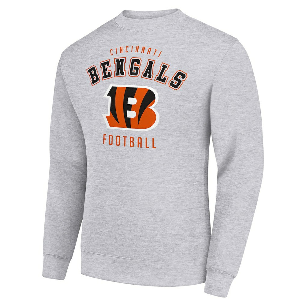Cincinnati Bengals Starter Team Logo Pullover Sweatshirt Heather Gray | NFL