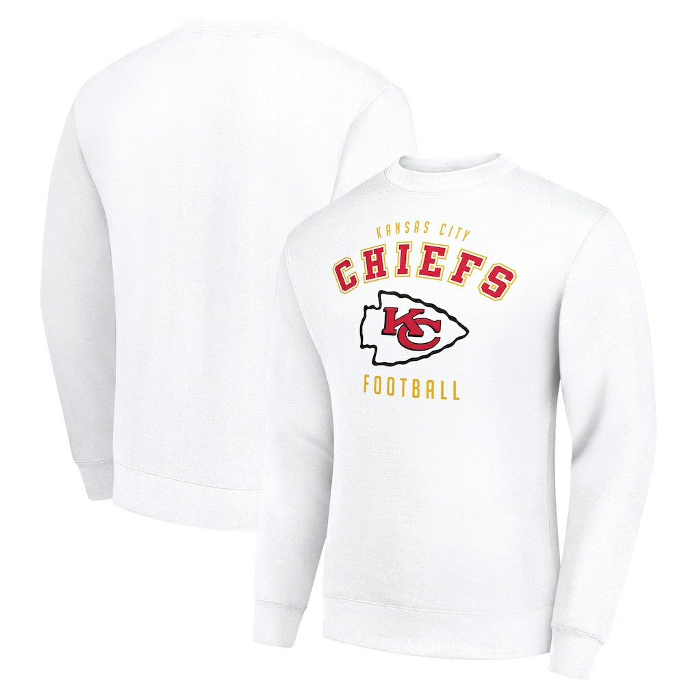 Kansas City Chiefs Starter Team Logo Pullover Sweatshirt White | NFL