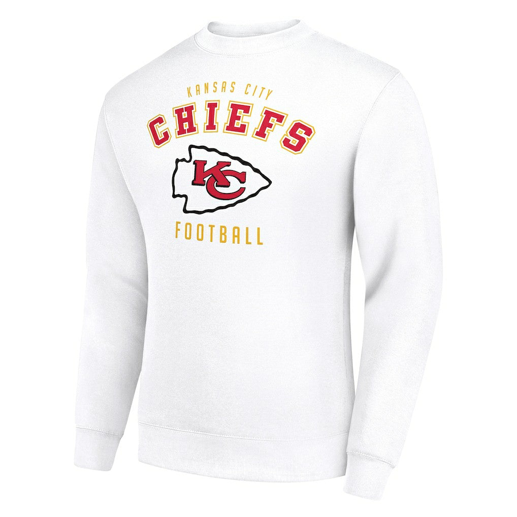 Kansas City Chiefs Starter Team Logo Pullover Sweatshirt White | NFL