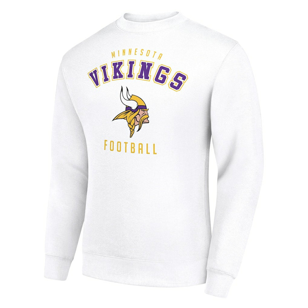 Minnesota Vikings Starter Team Logo Pullover Sweatshirt White | NFL