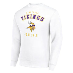 Minnesota Vikings Starter Team Logo Pullover Sweatshirt White | NFL