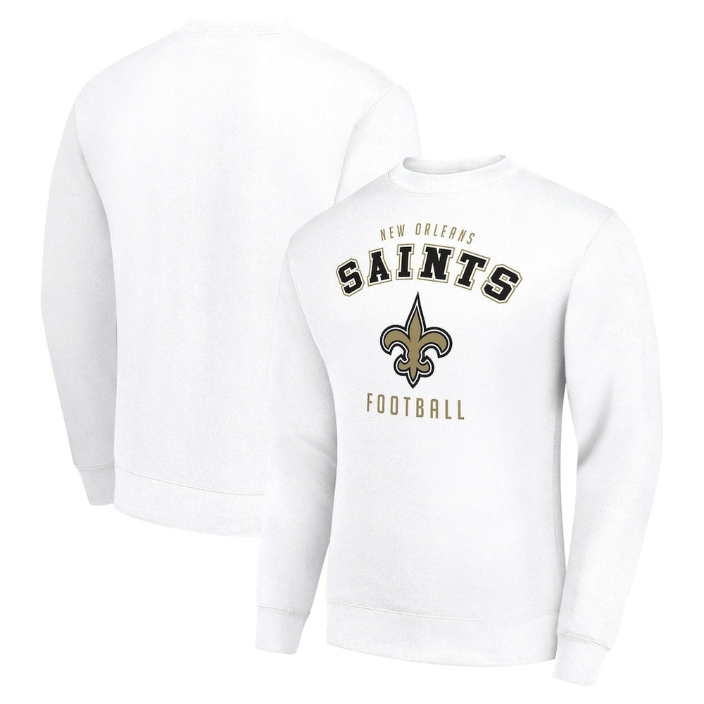 New Orleans Saints Starter Team Logo Pullover Sweatshirt White | NFL