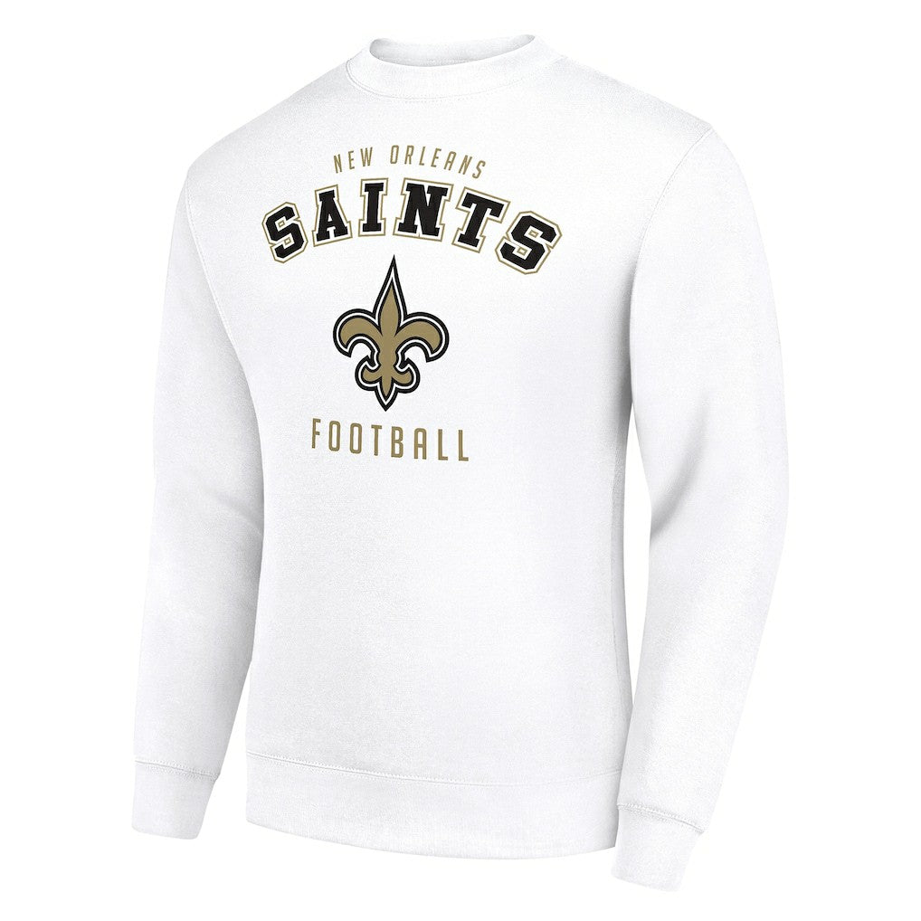 New Orleans Saints Starter Team Logo Pullover Sweatshirt White | NFL