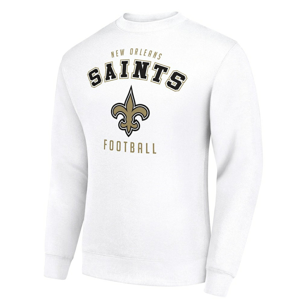 New Orleans Saints Starter Team Logo Pullover Sweatshirt White | NFL