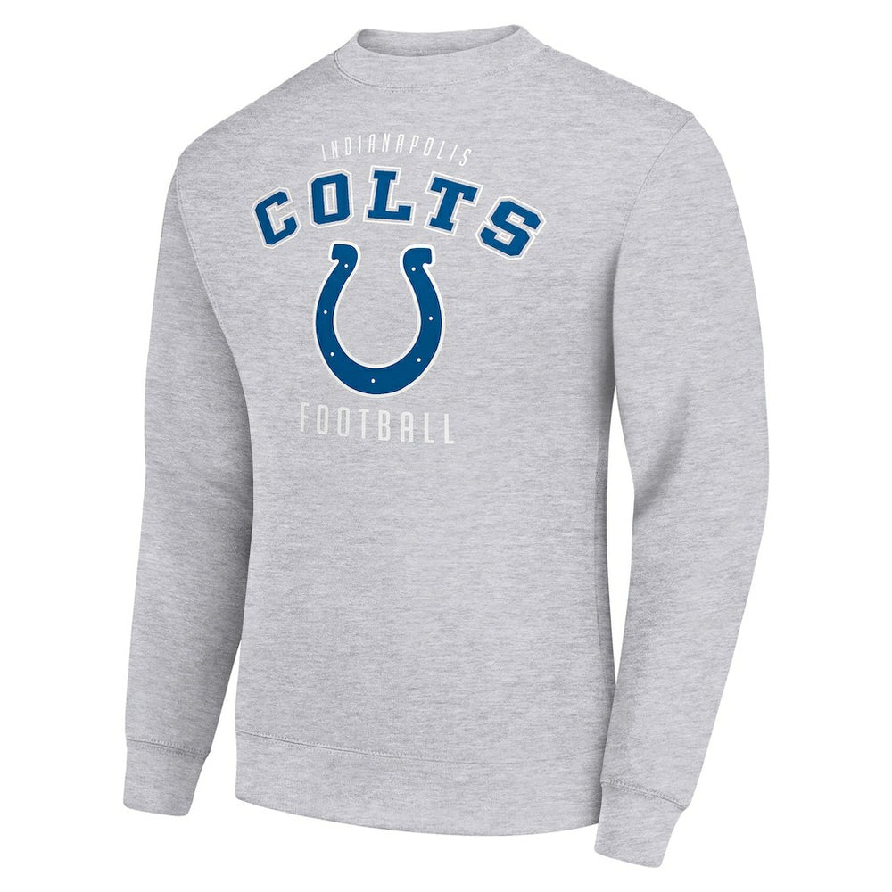 Indianapolis Colts Starter Team Logo Pullover Sweatshirt Heather Gray | NFL