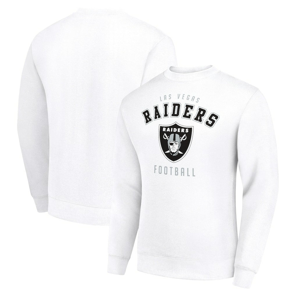 Las Vegas Raiders Starter Team Logo Pullover Sweatshirt White | NFL