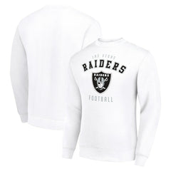 Las Vegas Raiders Starter Team Logo Pullover Sweatshirt White | NFL