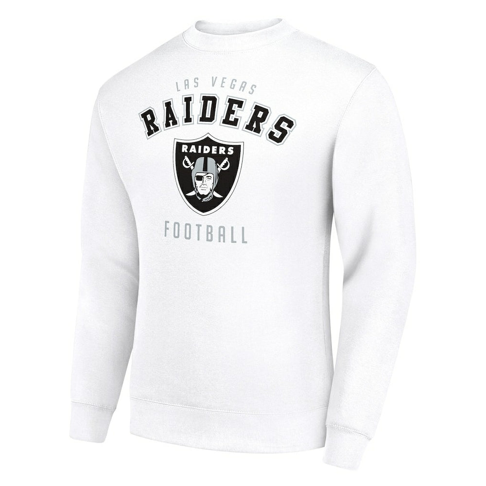 Las Vegas Raiders Starter Team Logo Pullover Sweatshirt White | NFL