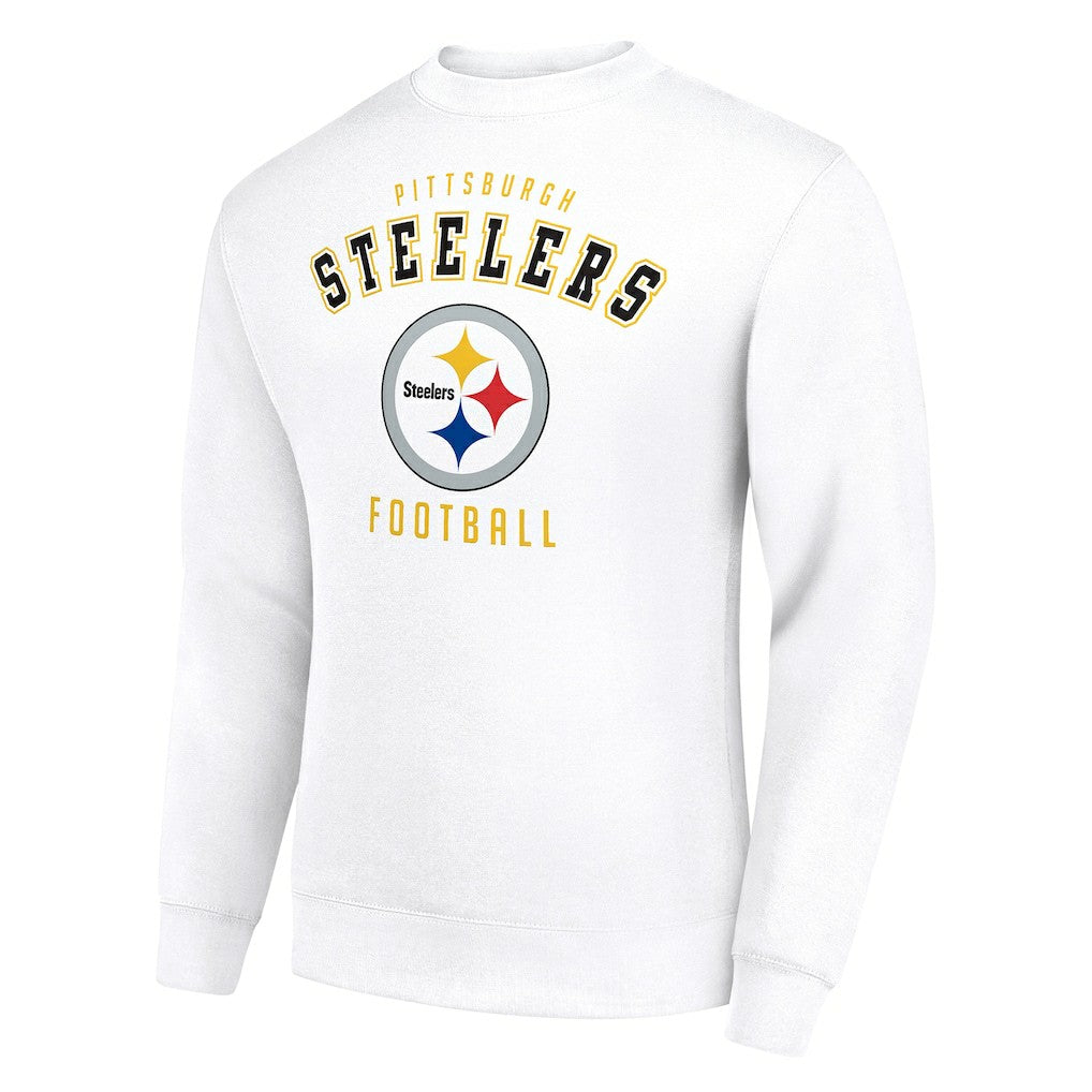 Pittsburgh Steelers Starter Team Logo Pullover Sweatshirt White | NFL