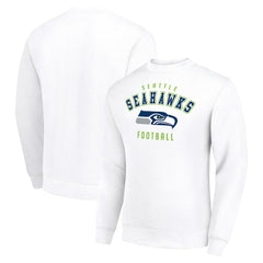 Seattle Seahawks Starter Team Logo Pullover Sweatshirt White | NFL