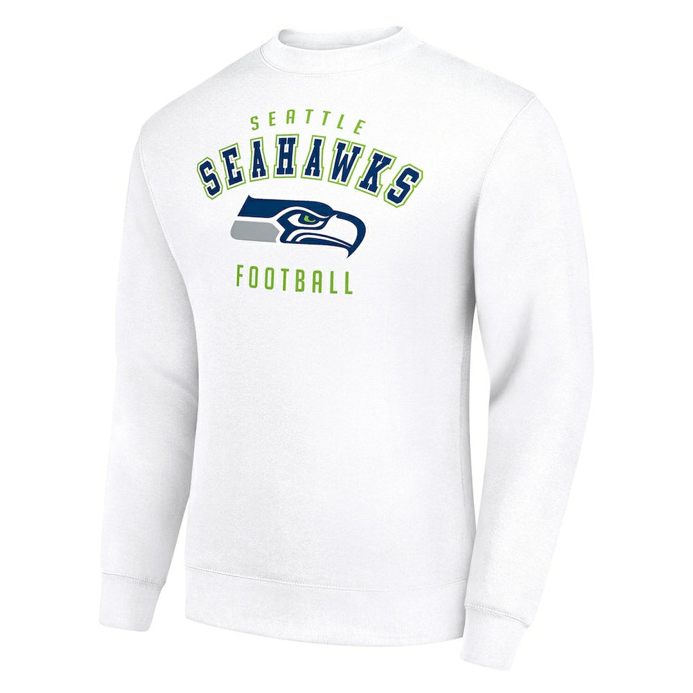 Seattle Seahawks Starter Team Logo Pullover Sweatshirt White | NFL