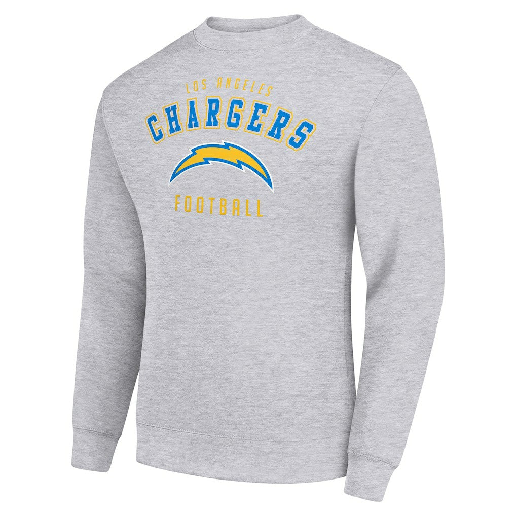 Los Angeles Chargers Starter Team Logo Pullover Sweatshirt Heather Gray | NFL