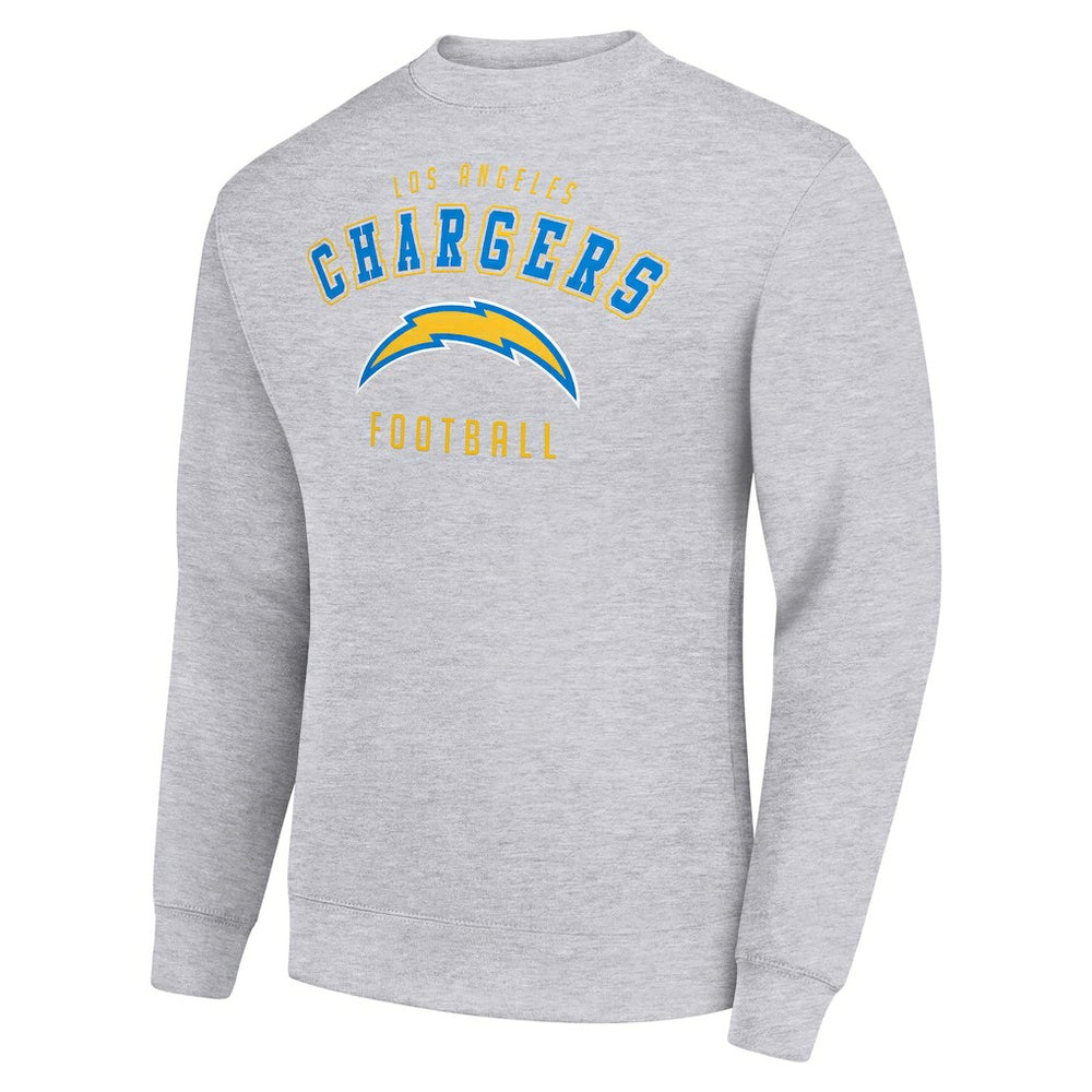Los Angeles Chargers Starter Team Logo Pullover Sweatshirt Heather Gray | NFL